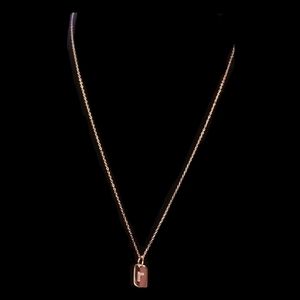 Rose Gold Toned 925 Sterling Silver r Pendant